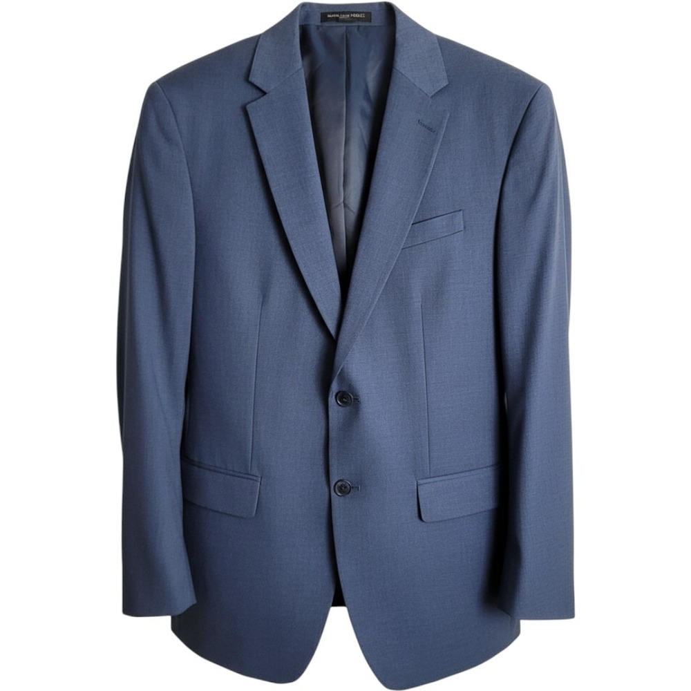 Banana Republic Blazer Mens 40R Blue Slim Fit Two Button Notch Lapel Sport Coat